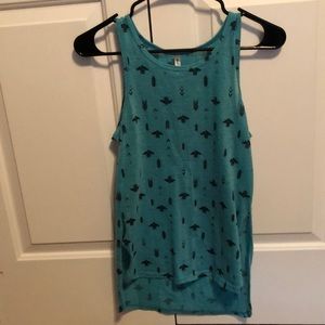 Black and blue tank top size medium